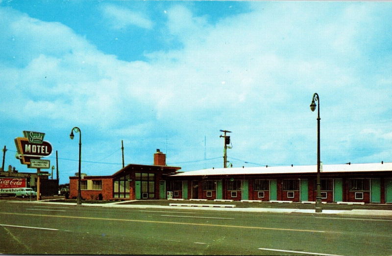 Sands Motel (Victory Inn) - Vintage Postcard